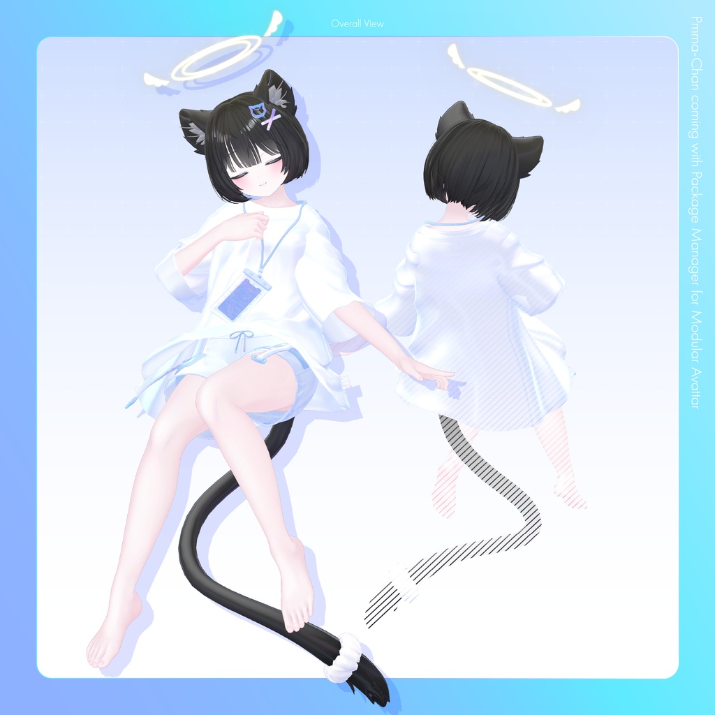 オリジナル3Dモデル「ピューマのぷまちゃん」 & 22アバター対応衣装「ぷまちゃんの天使ジャージ」