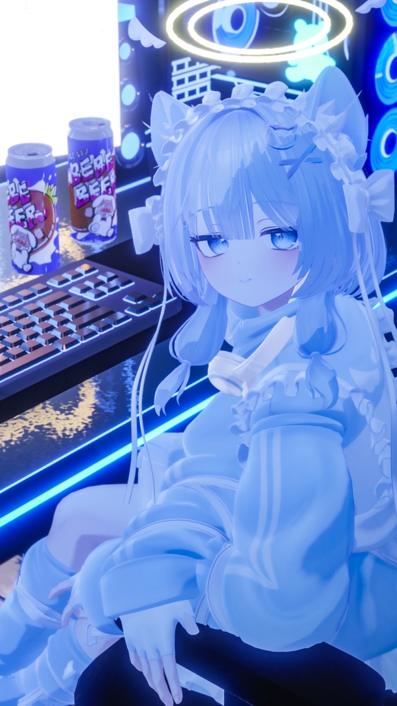 オリジナル3Dモデル「ピューマのぷまちゃん」 & 22アバター対応衣装「ぷまちゃんの天使ジャージ」