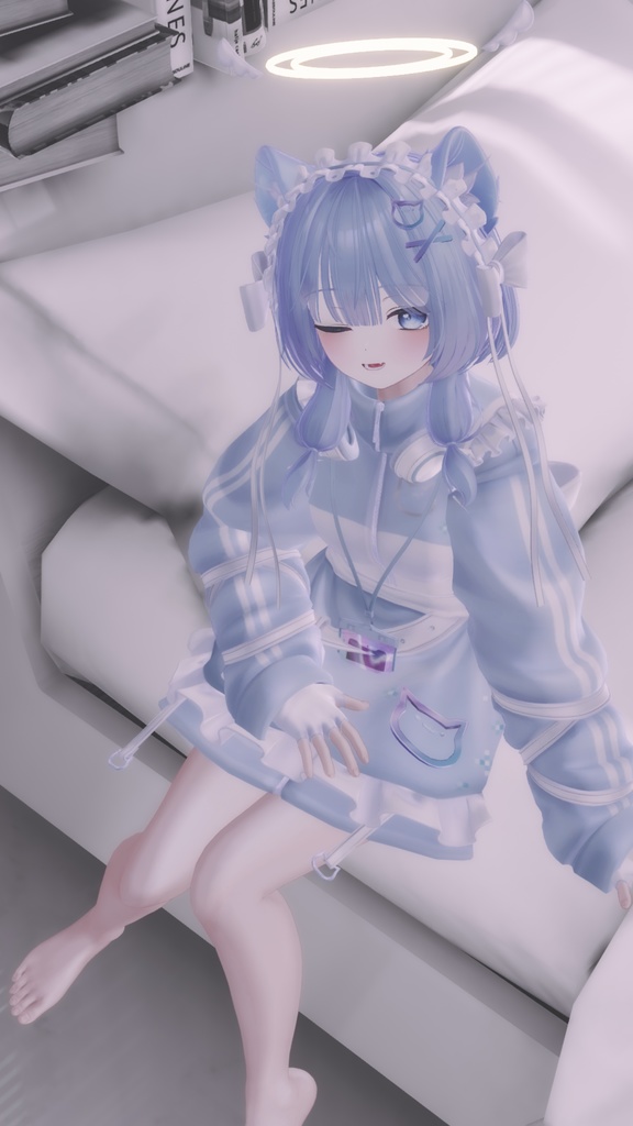 オリジナル3Dモデル「ピューマのぷまちゃん」 & 22アバター対応衣装「ぷまちゃんの天使ジャージ」