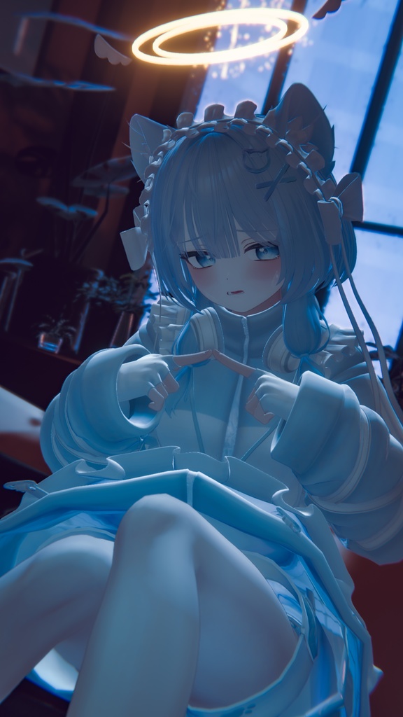 オリジナル3Dモデル「ピューマのぷまちゃん」 & 22アバター対応衣装「ぷまちゃんの天使ジャージ」