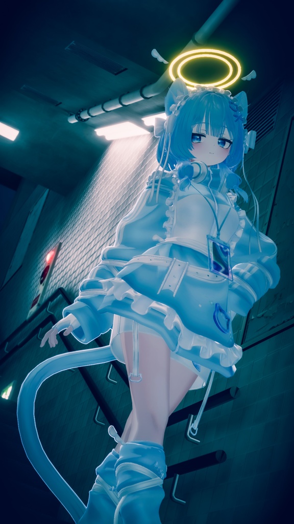 オリジナル3Dモデル「ピューマのぷまちゃん」 & 22アバター対応衣装「ぷまちゃんの天使ジャージ」