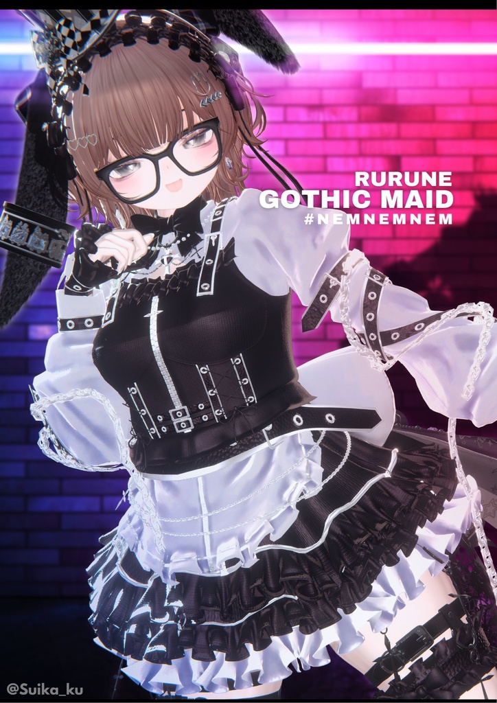 【SALE】ゴシックメイド【17アバター対応】- Gothic Maid -