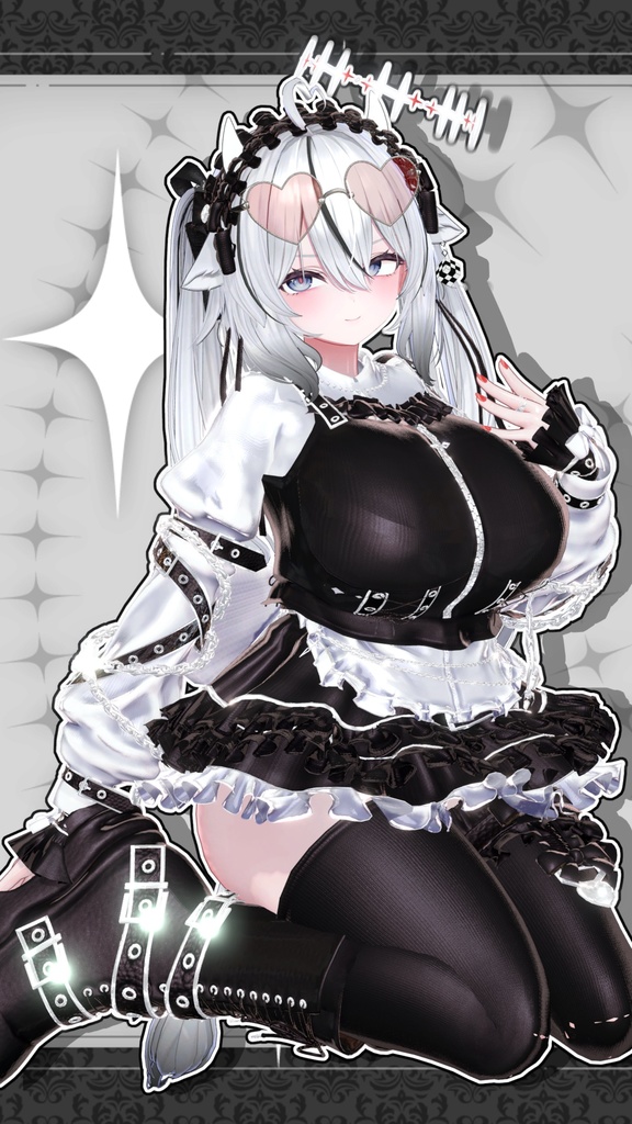 【SALE】ゴシックメイド【17アバター対応】- Gothic Maid -