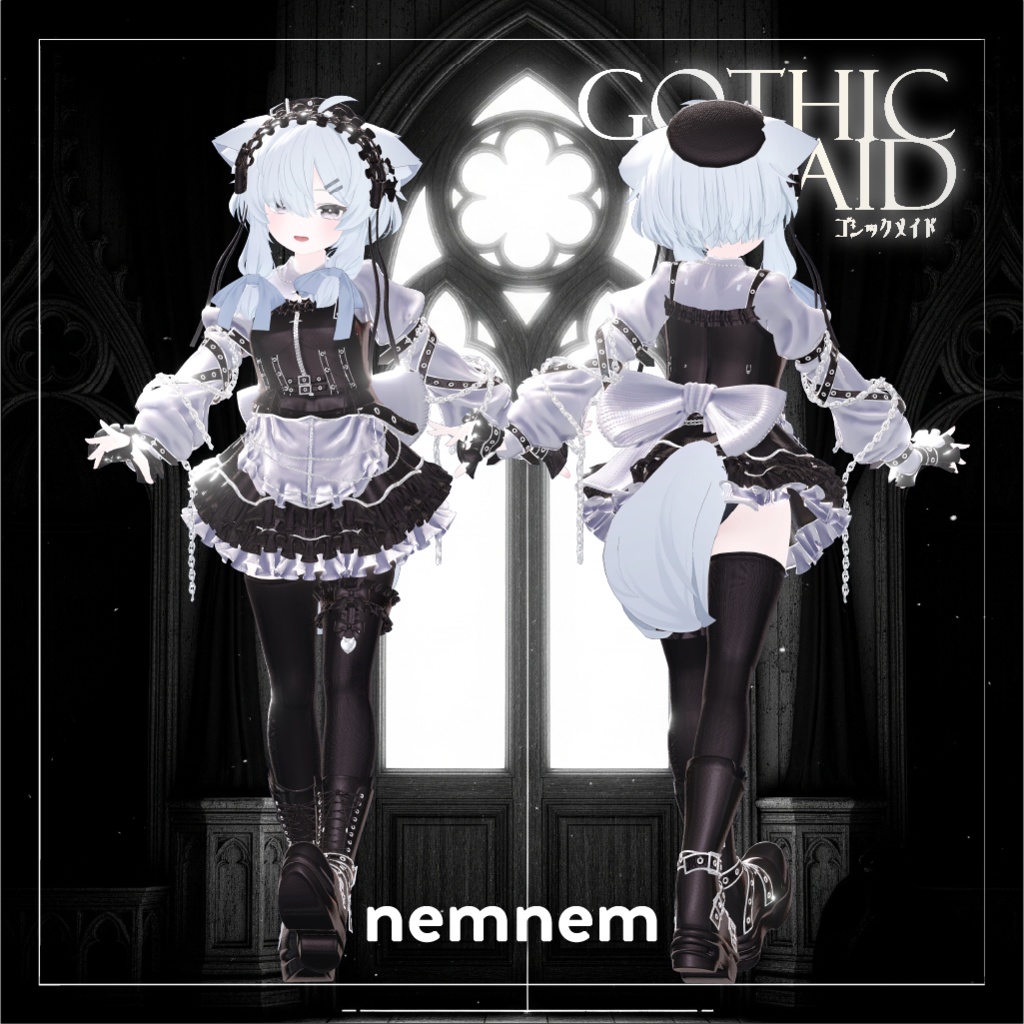 【SALE】ゴシックメイド【17アバター対応】- Gothic Maid -