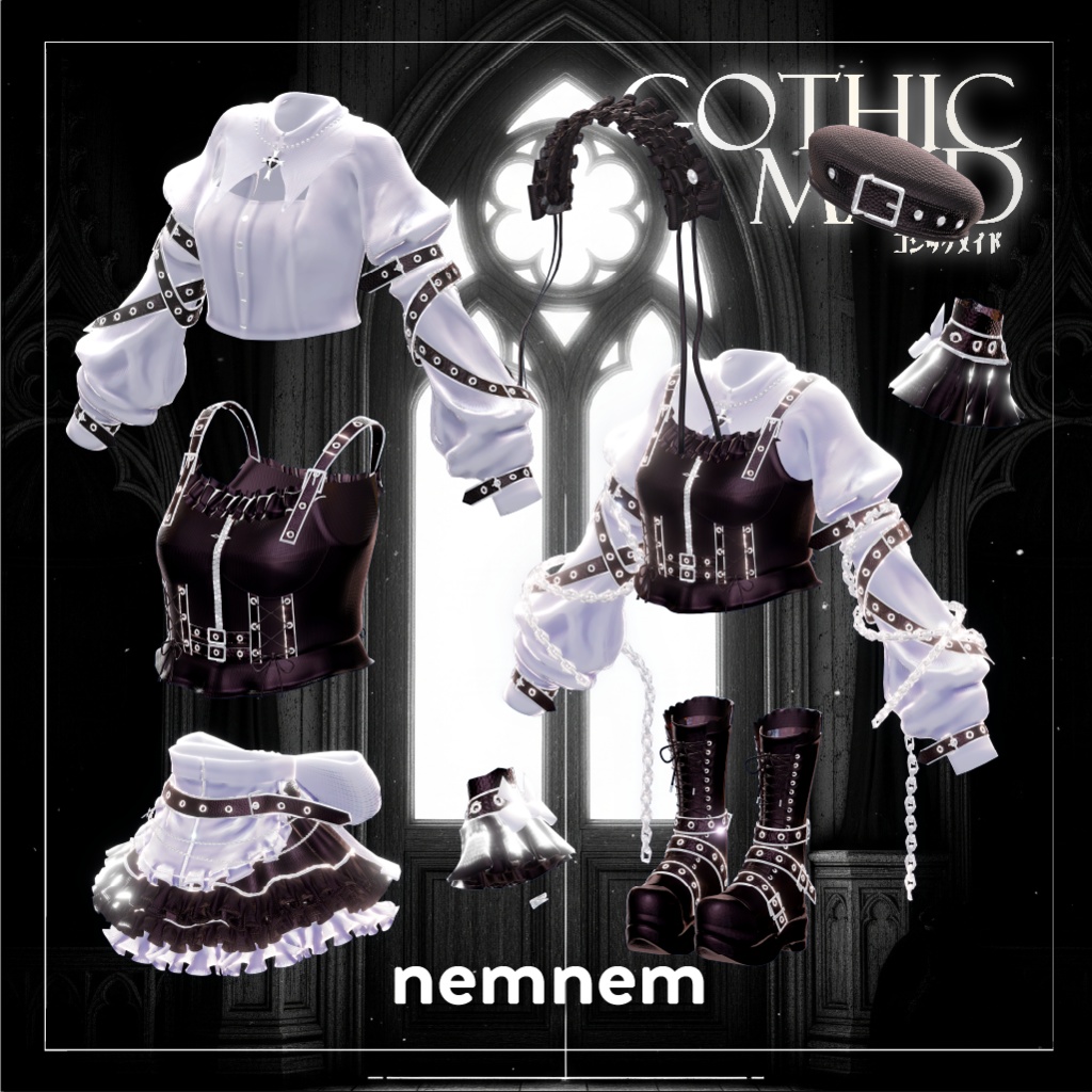 【SALE】ゴシックメイド【17アバター対応】- Gothic Maid -