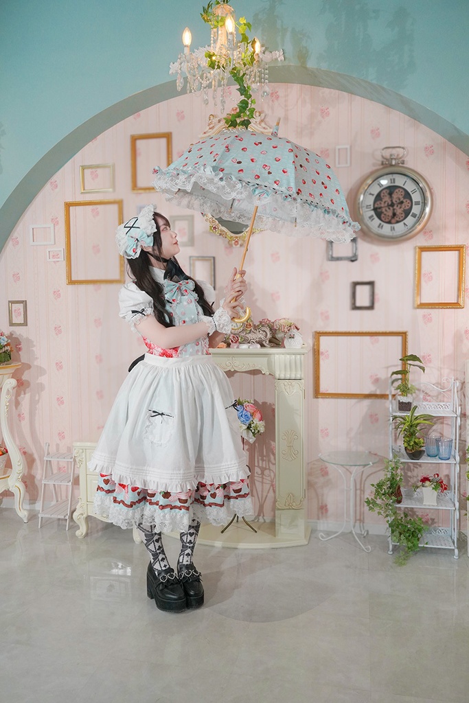 不思議の国のアリス風 ロリィタパラソル(日傘)