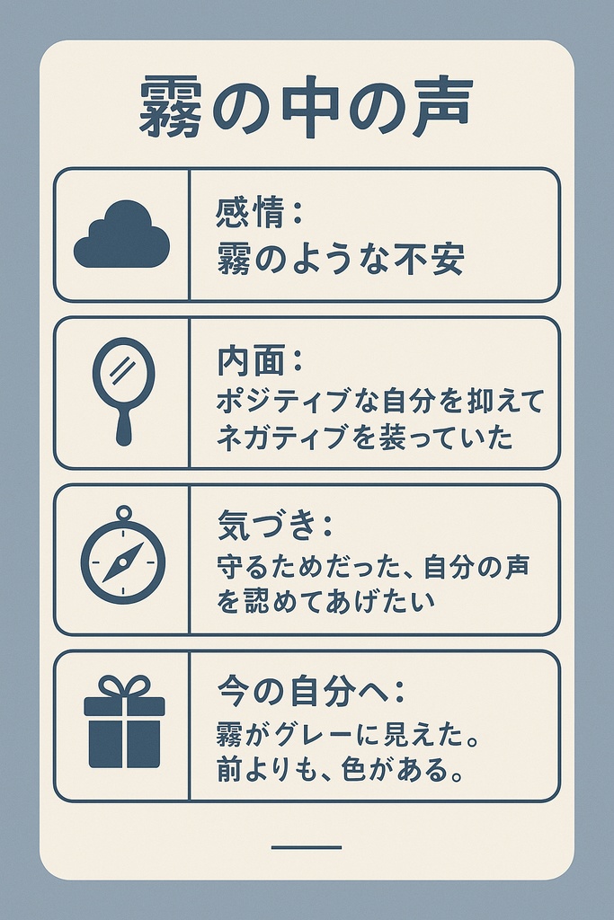 霧の中の声