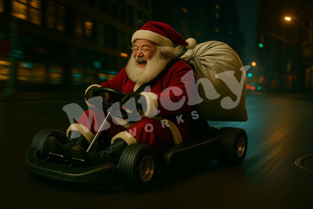 【AIイラスト】 Funky Santa メトロポリス編 (男性Ver.)