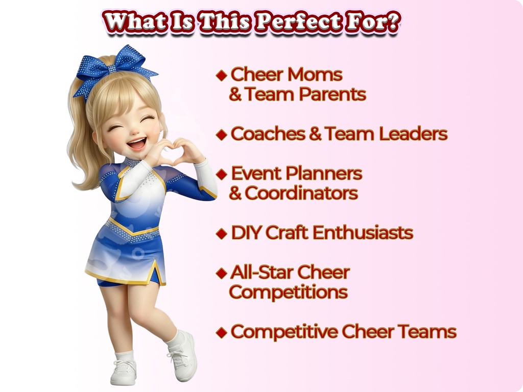 ジュニアチアガール クリップアート オールスターエディション | 52枚PNG 透過背景