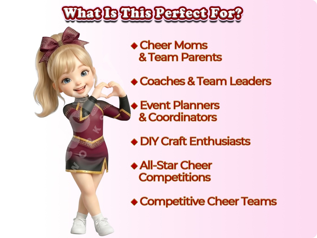 ジュニアチアガール クリップアート オールスターエディション Vol.2 | 52枚PNG 透過背景