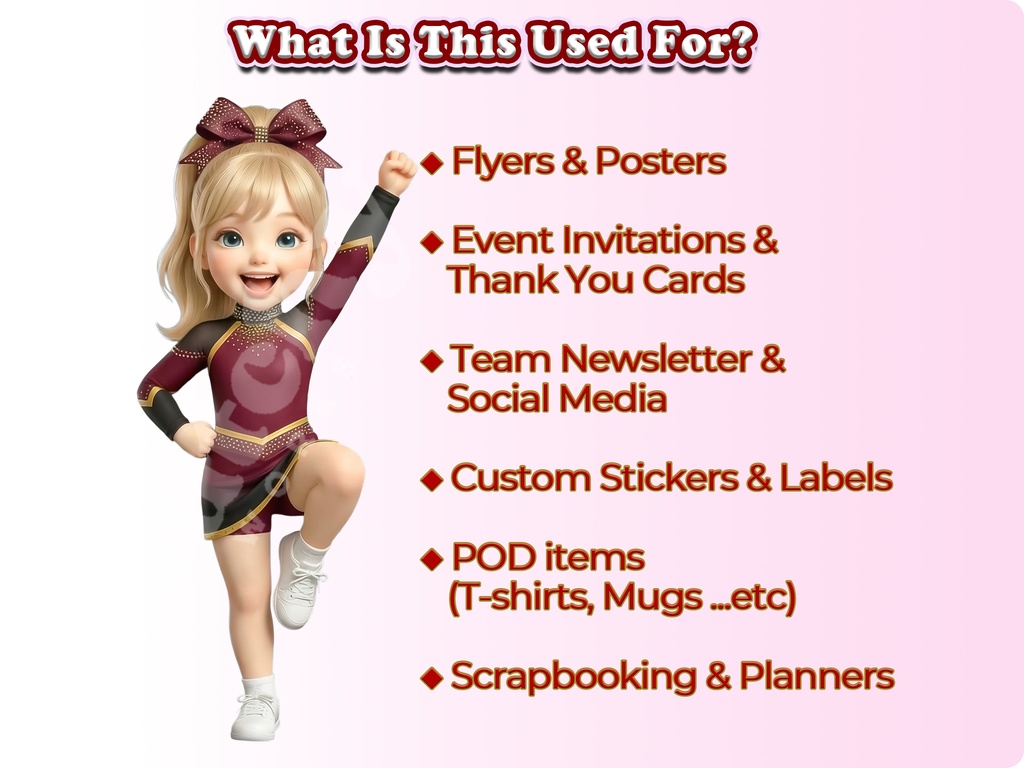 ジュニアチアガール クリップアート オールスターエディション Vol.2 | 52枚PNG 透過背景