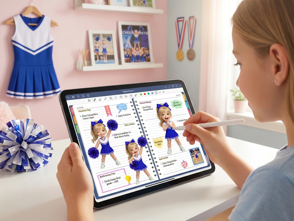 ジュニアチアガール クリップアート スクールスピリットエディッション Vol.2 | 32枚PNG 透過背景