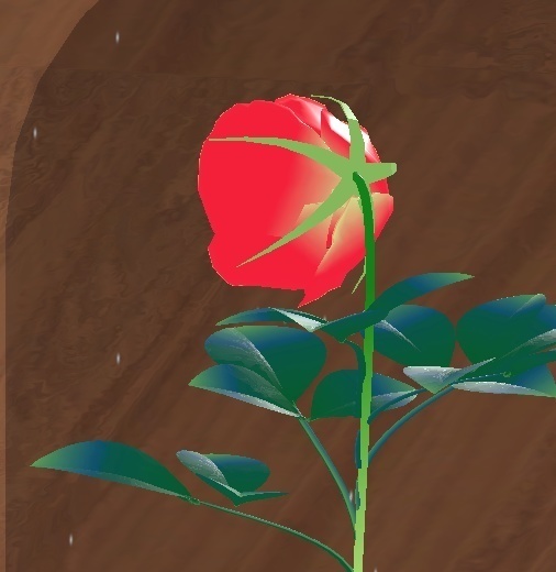 薔薇のスノードーム