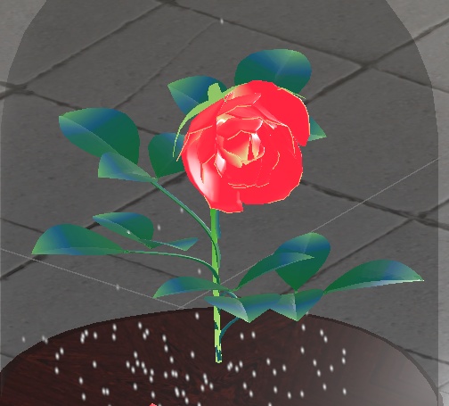 薔薇のスノードーム