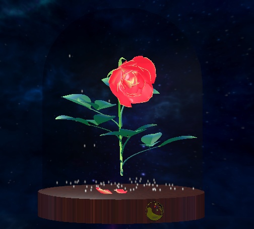 薔薇のスノードーム