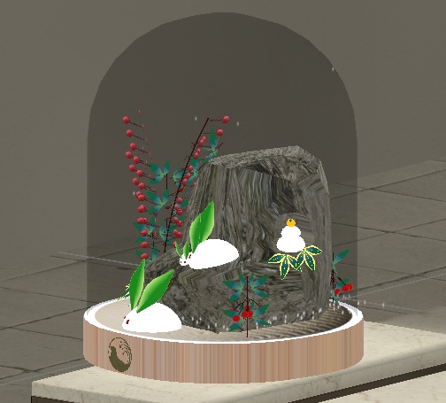 雪うさぎのスノードーム