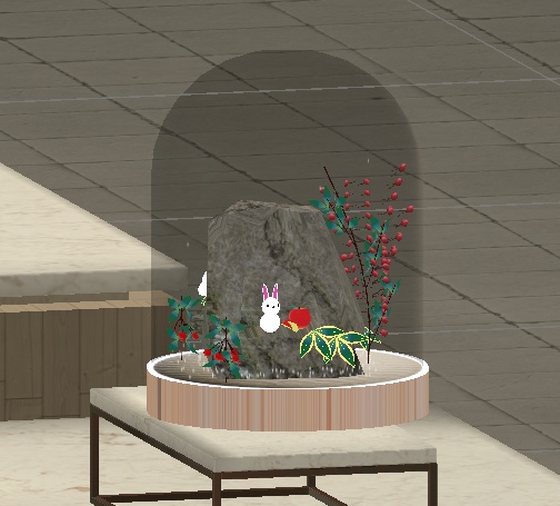 雪うさぎのスノードーム