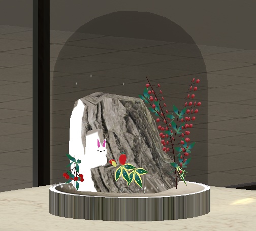 雪うさぎのスノードーム