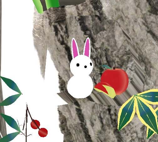 雪うさぎのスノードーム