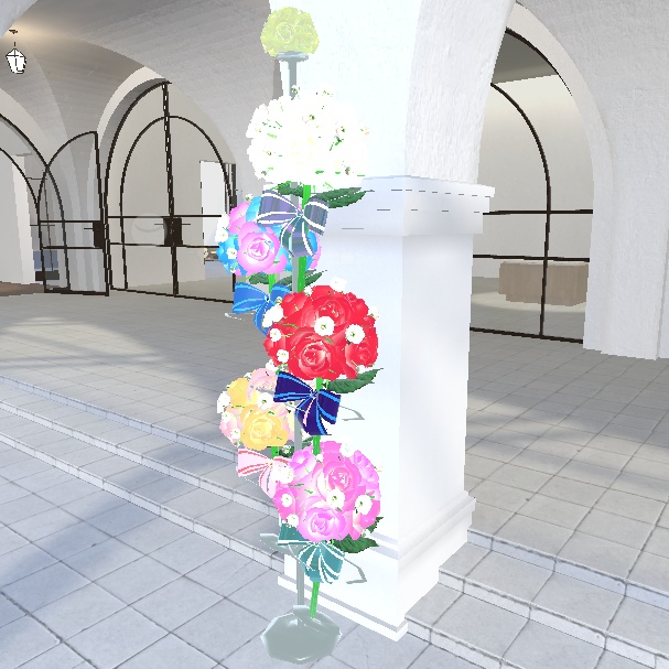 薔薇とかすみ草の花束