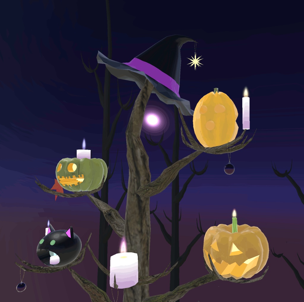 ハロウィン キャンドル ツリー