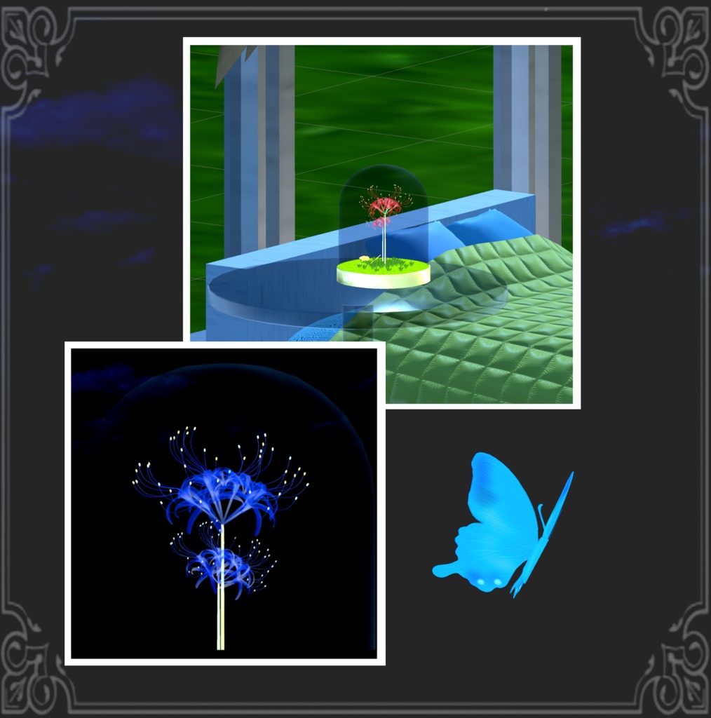 彼岸の灯守 _ 彼岸花のガラスドーム