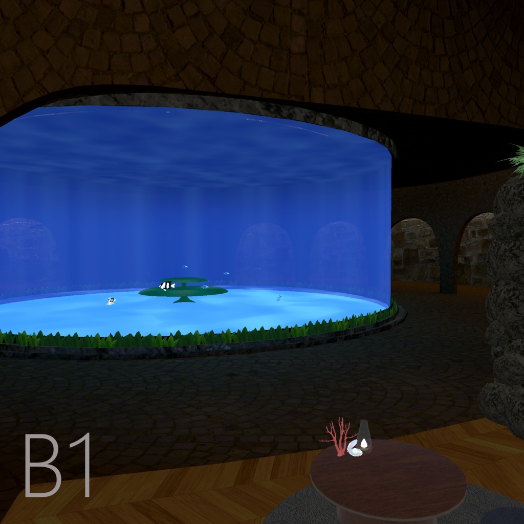 Glassflow Sanctuary _ 小さな海 – With Aquarium