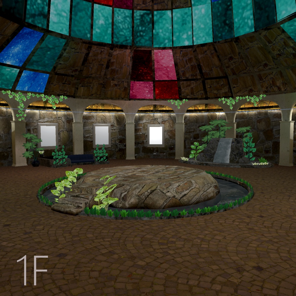 【VRC向けワールド】Glassflow Sanctuary _ 小さな海 – With Aquarium