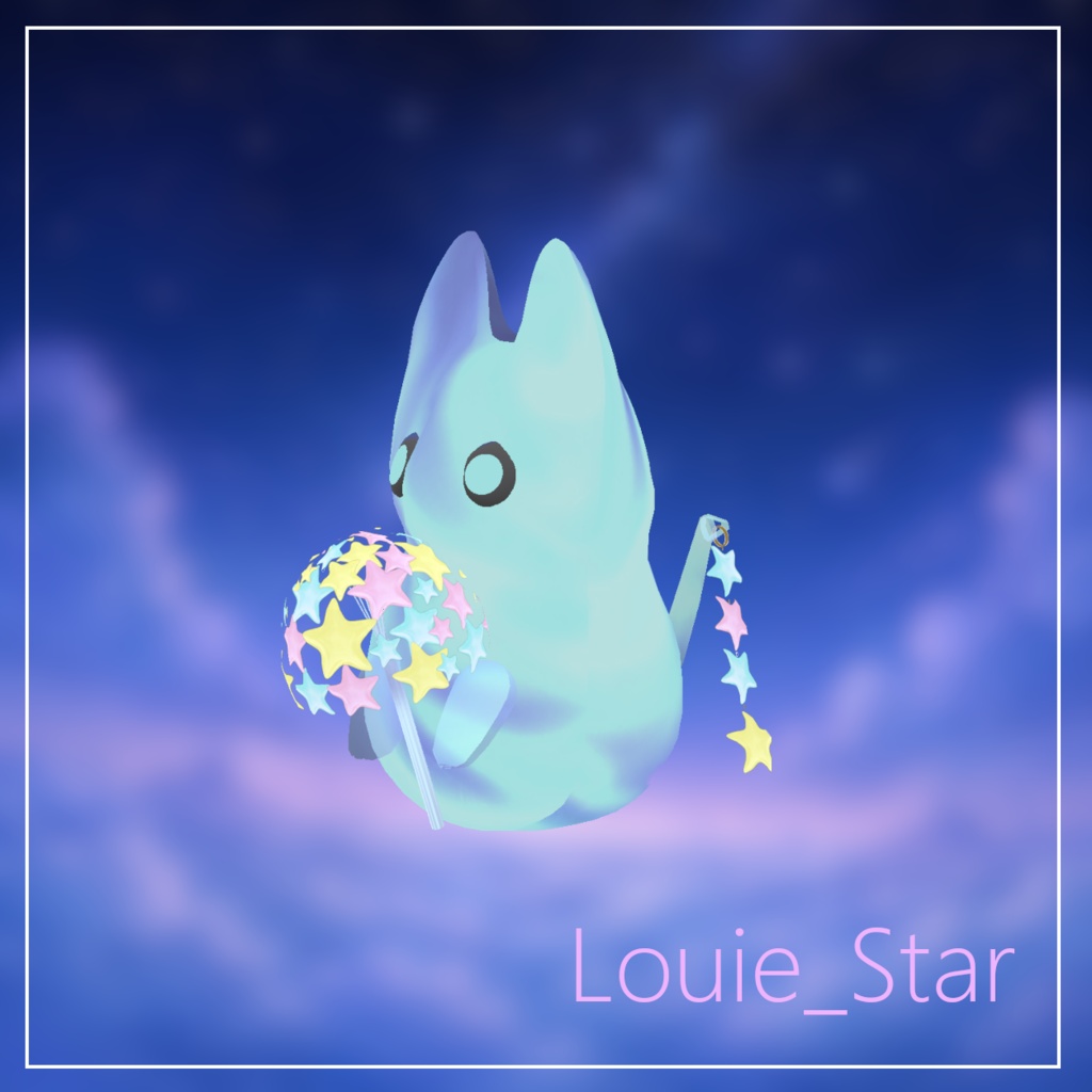 【無料】【VRChatワールド専用NPCマスコット】不思議の Louie (ルーイ)