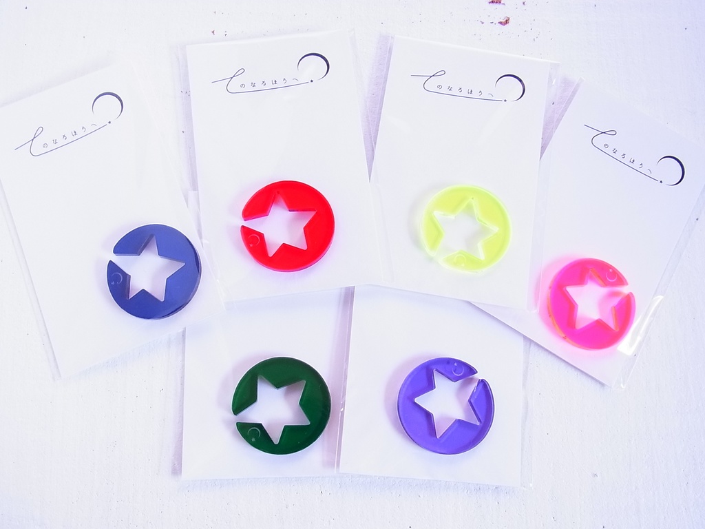 イヤーカフス 月に星