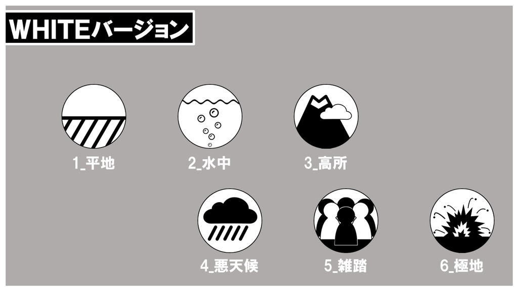 【TRPG素材】ココフォリア用/シノビガミ白黒戦場マーカー+α