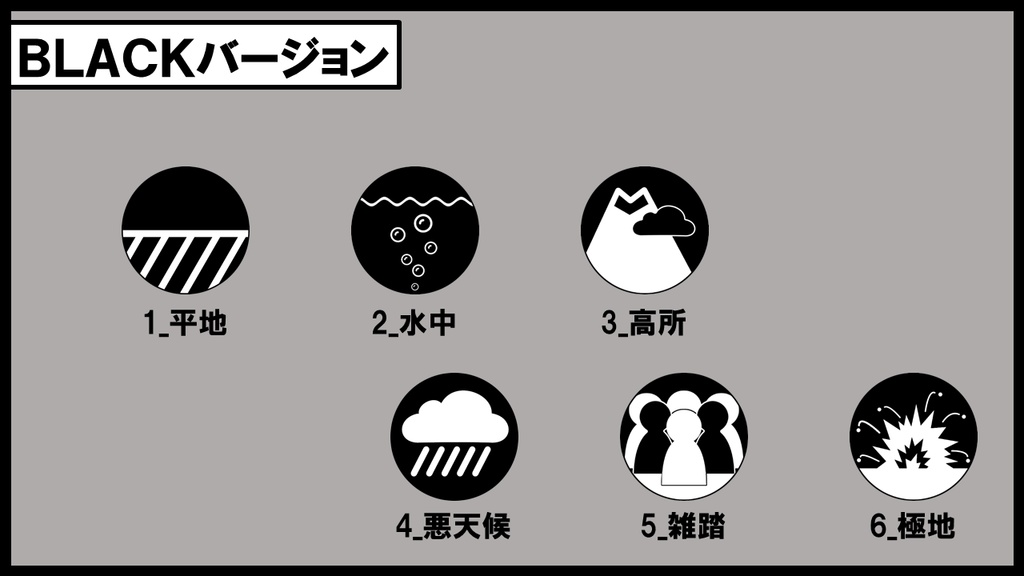 【TRPG素材】ココフォリア用/シノビガミ白黒戦場マーカー+α