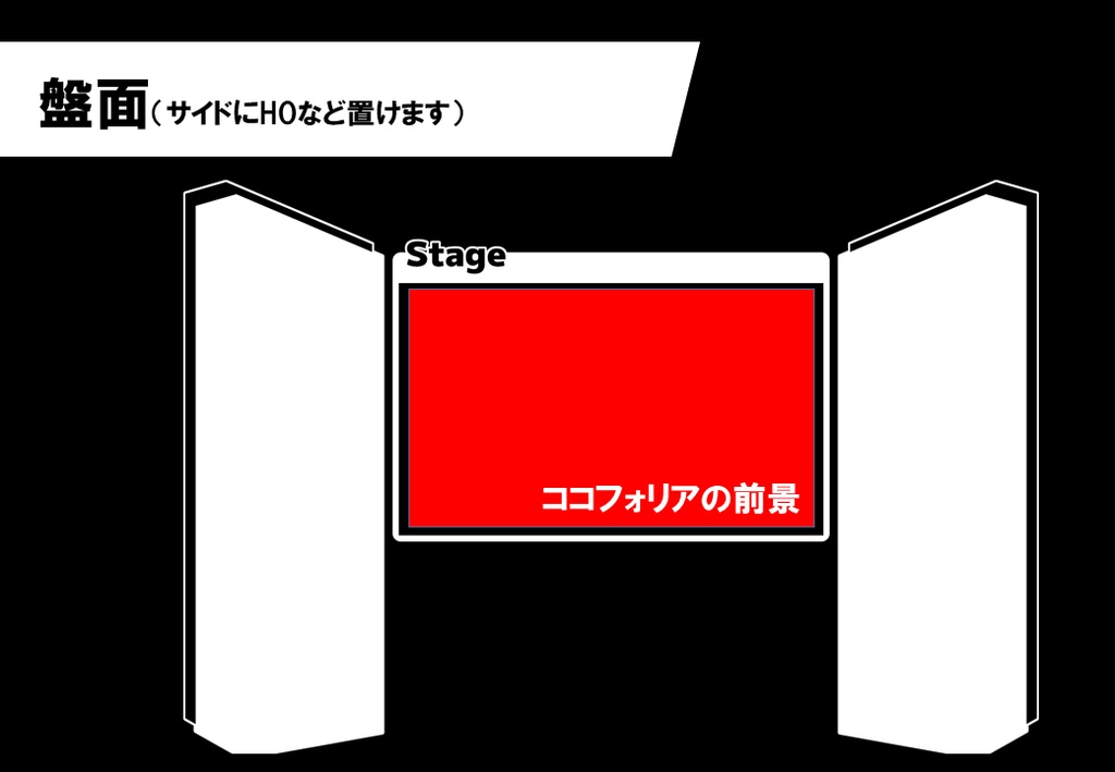 【TRPG素材】ココフォリア用/白黒フィールド素材