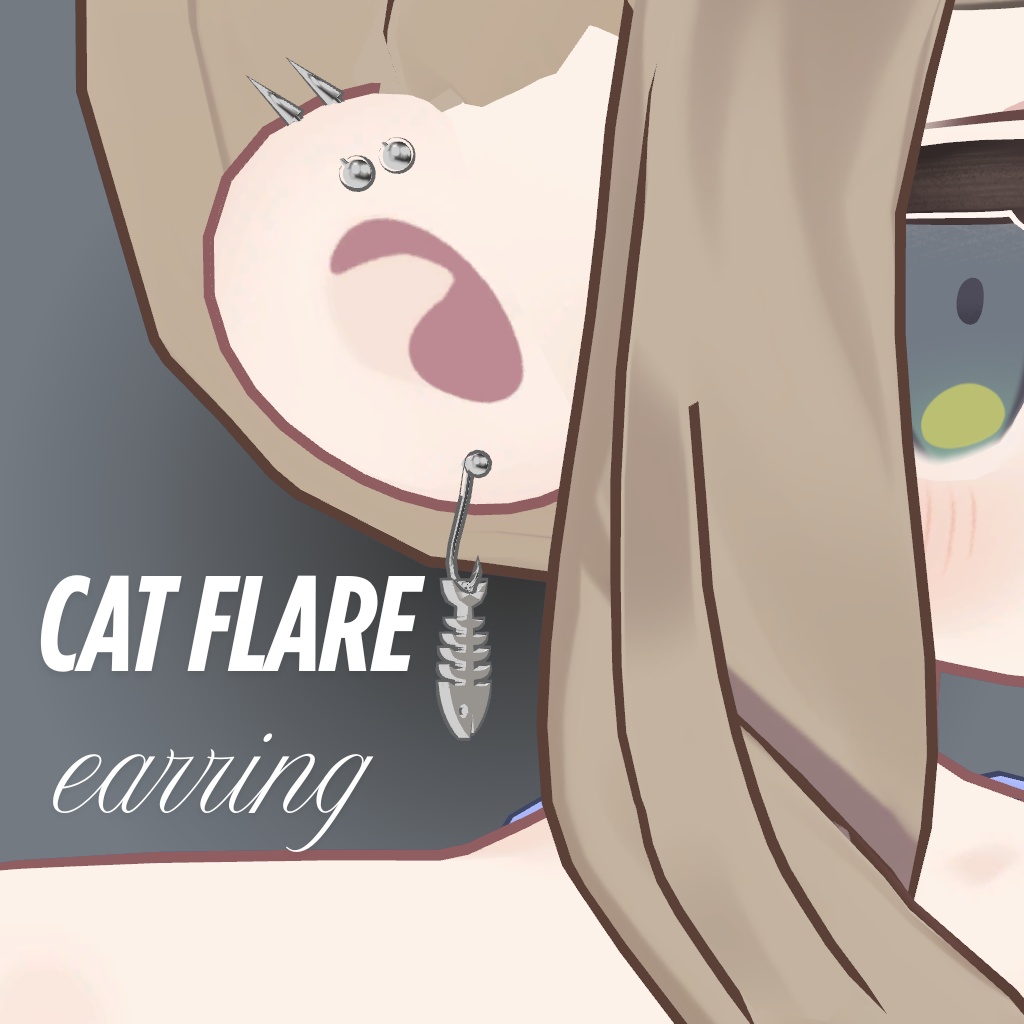 【キプフェル対応】CAT FLARE earring