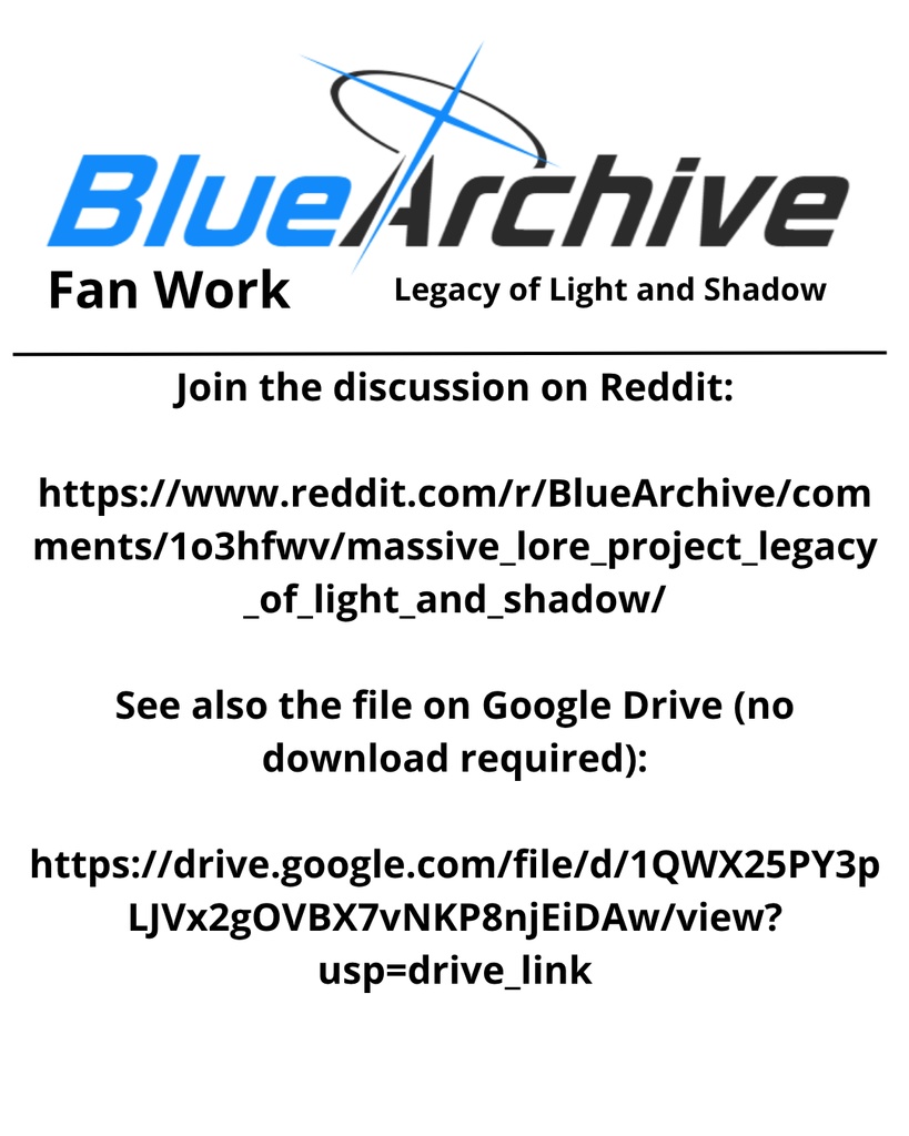 大規模伝承プロジェクト!「光と影の遺産」- MASSIVE Lore Project! "Legacy of Light and Shadow"