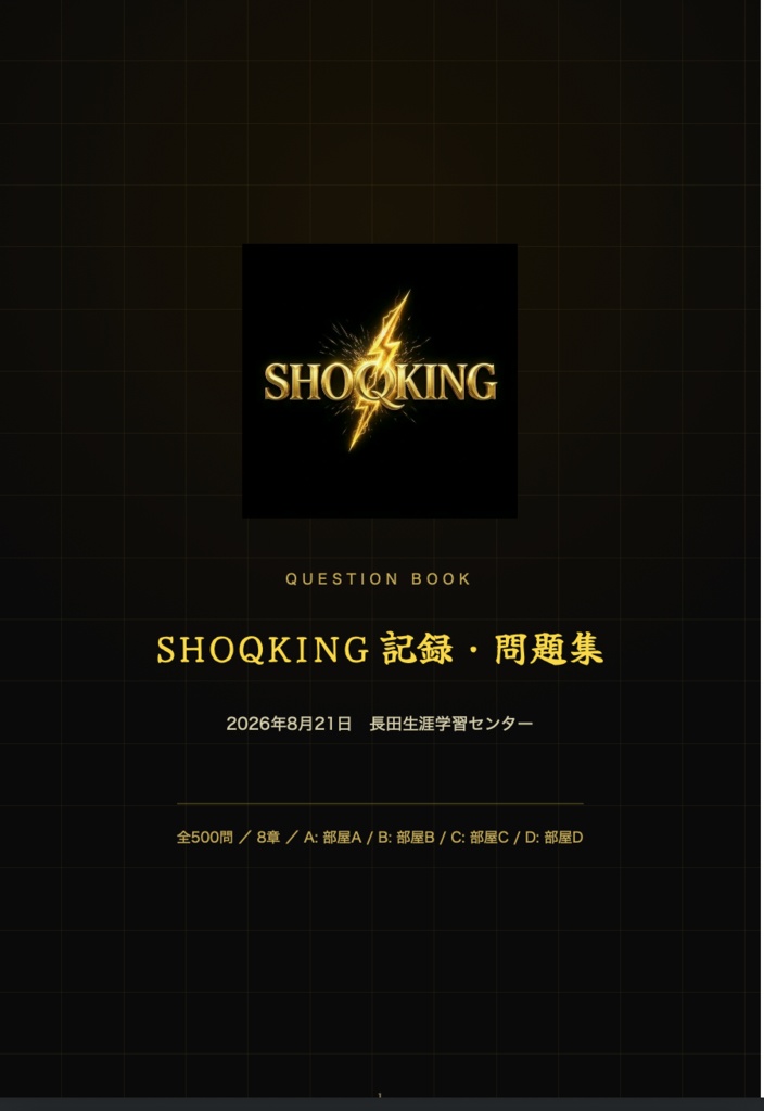 SHOQKING問題・記録集