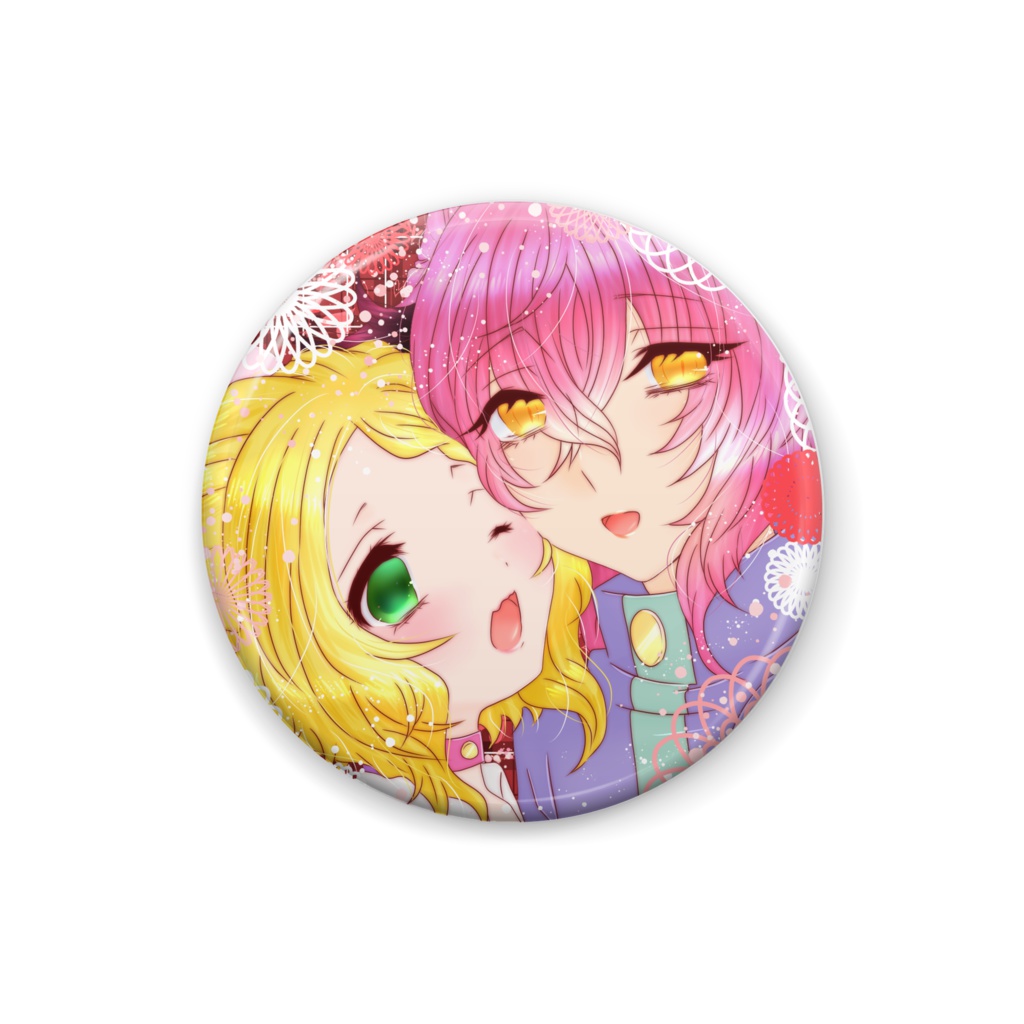 ふたりは仲よし かろん&リヒト缶バッジ