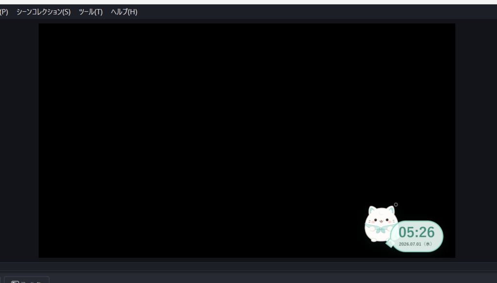 OBS用 ゆるねこ時計 10匹セット
