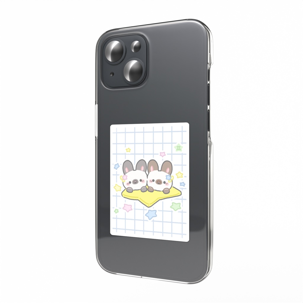 [星座×うさぎ]双子座うさぎーず　スマホステッカー