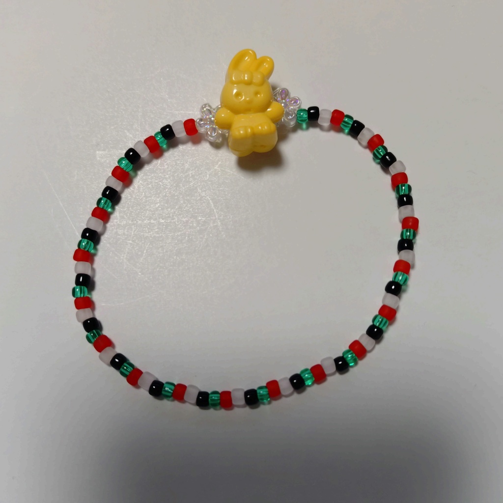 パレスチナ連帯　ブレスレット　ver.2（シール付き）