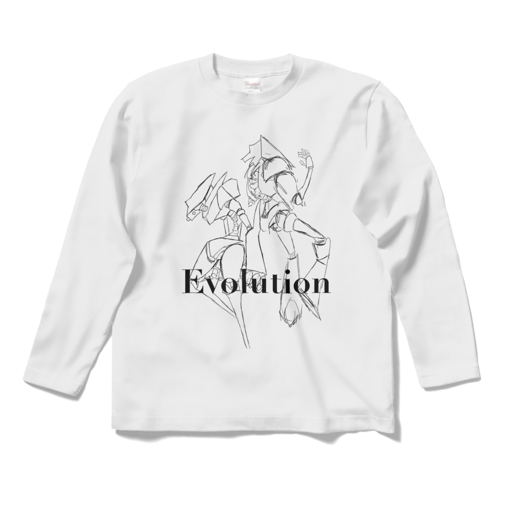 Evolution Tシャツ 線画バージョン