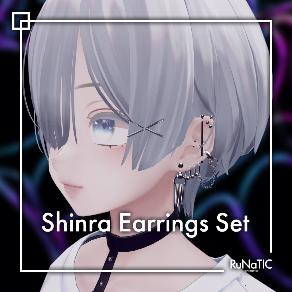 【VRChat】Shinra & Kuuta Earrings Set