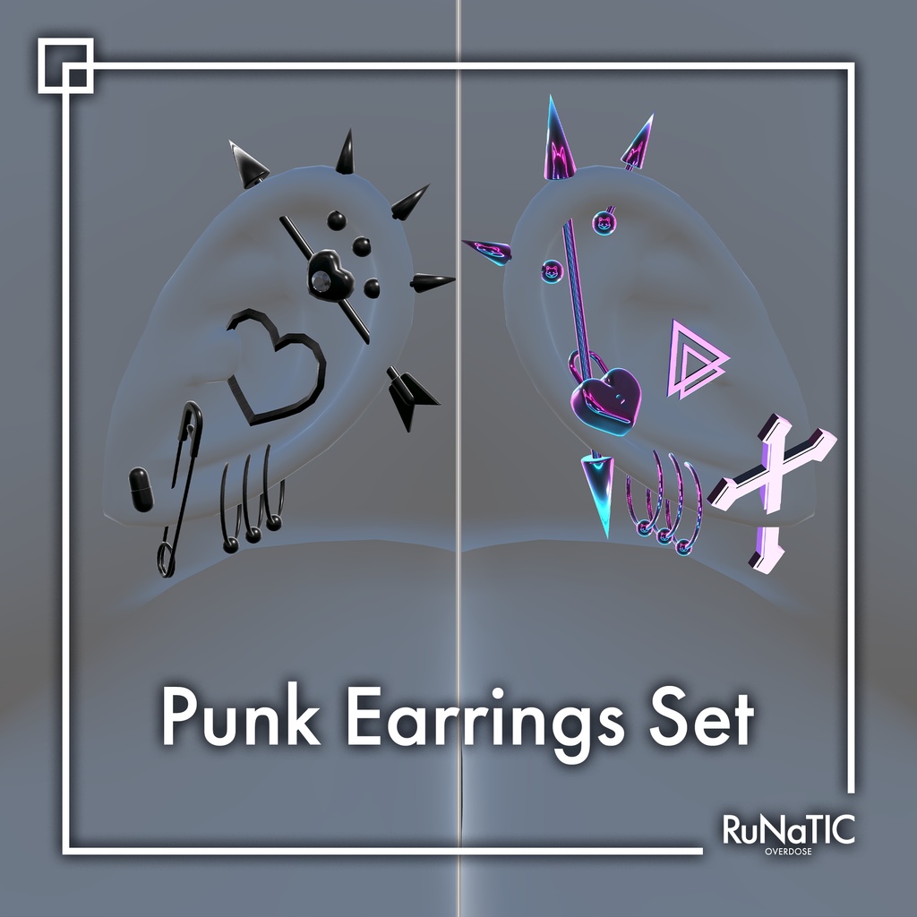 Punk Earrings Set