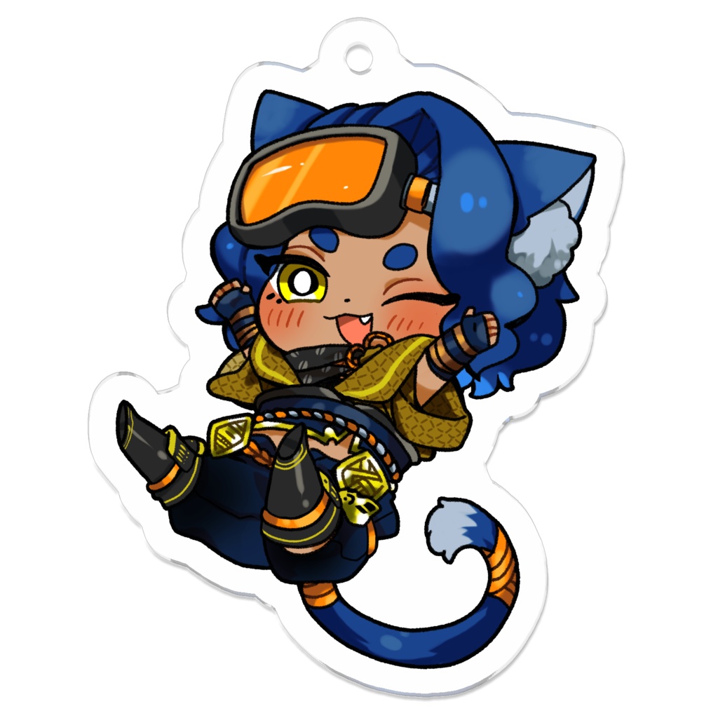 ふわふわ2種■アクリルキーホルダー