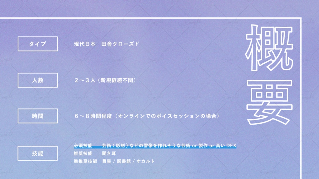 【CoCシナリオ】虚像のエコーズ