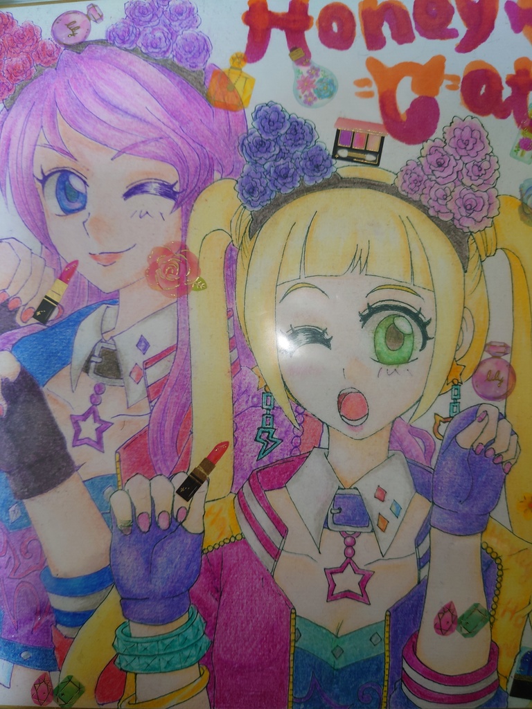 ハニーキャット色紙(大)