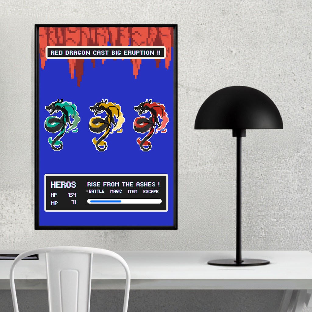 8ビットRPGドラゴン戦