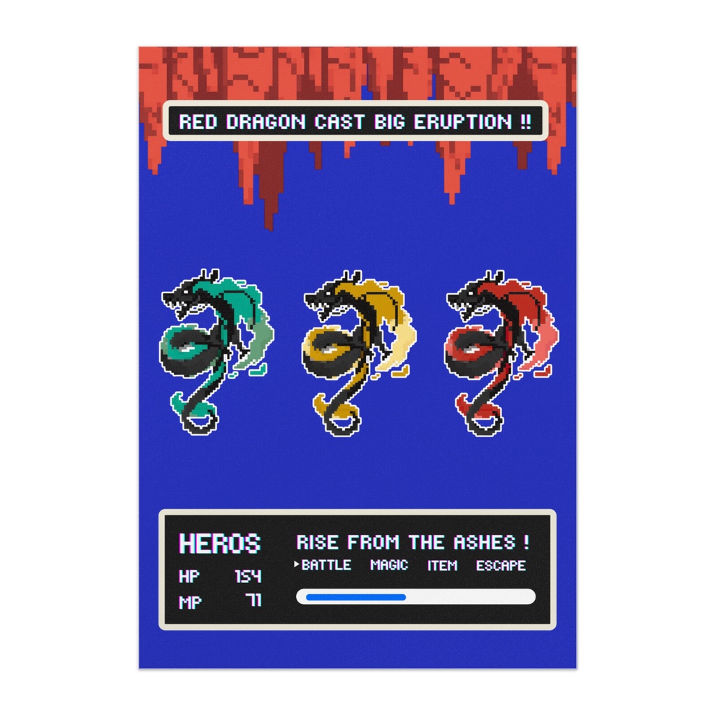 8ビットRPGドラゴン戦