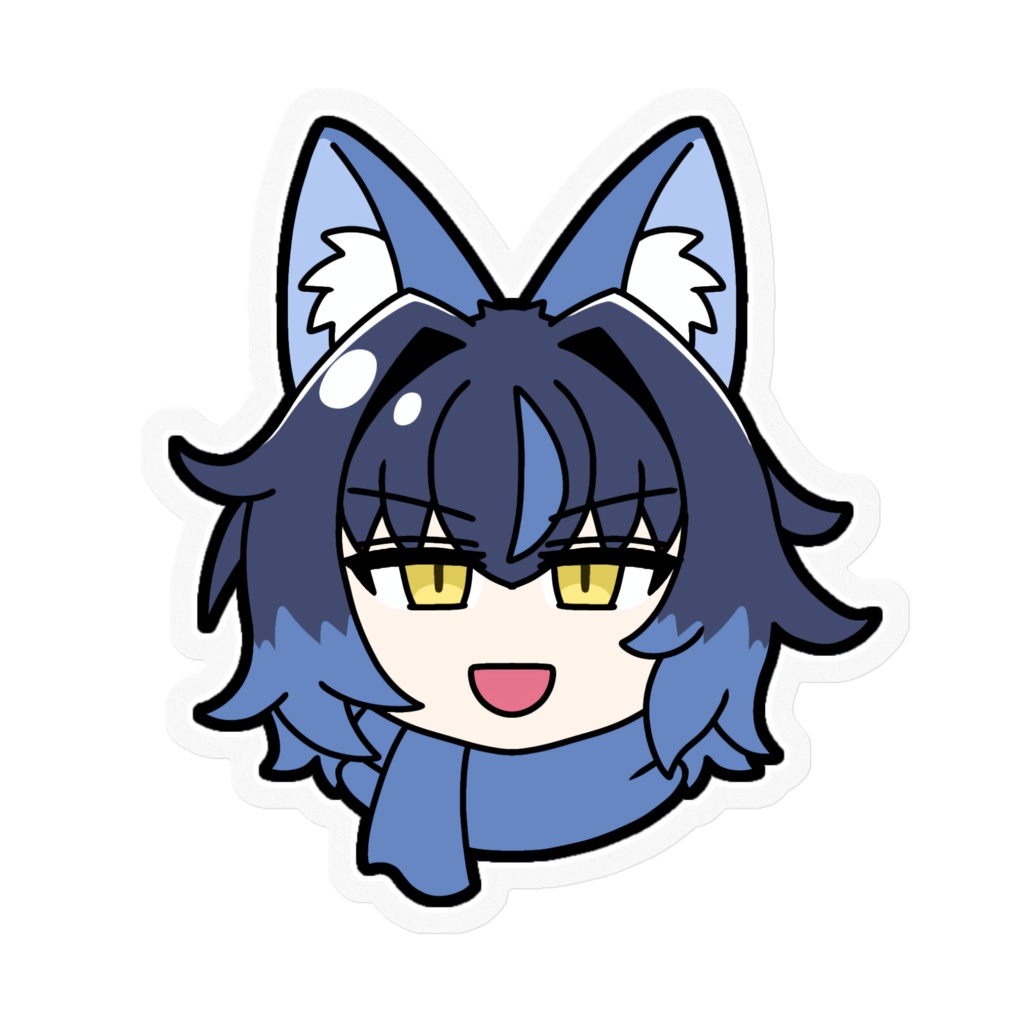 代理くんステッカー(生首)