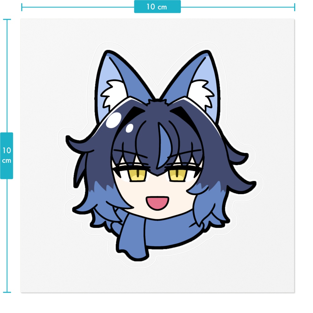 代理くんステッカー(生首)